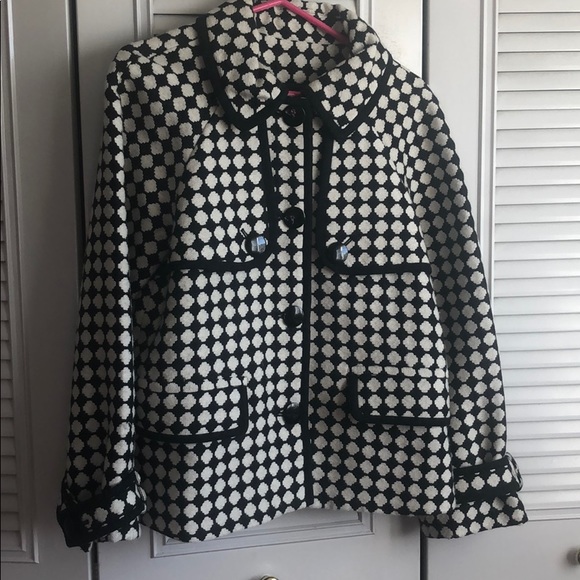 Tibi Black/white coat, size 4 - Picture 5 of 8